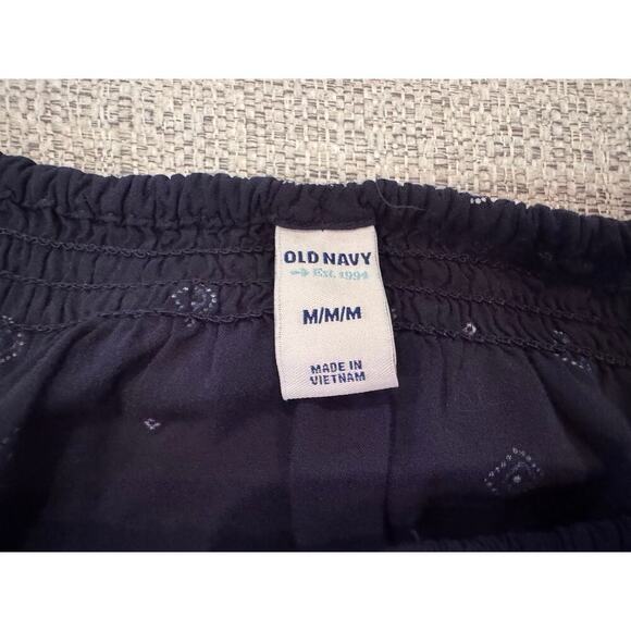 Old Navy Blue White Spaghetti Strap Lightweight Tank Top Shirt Sz M - Picture 3 of 8